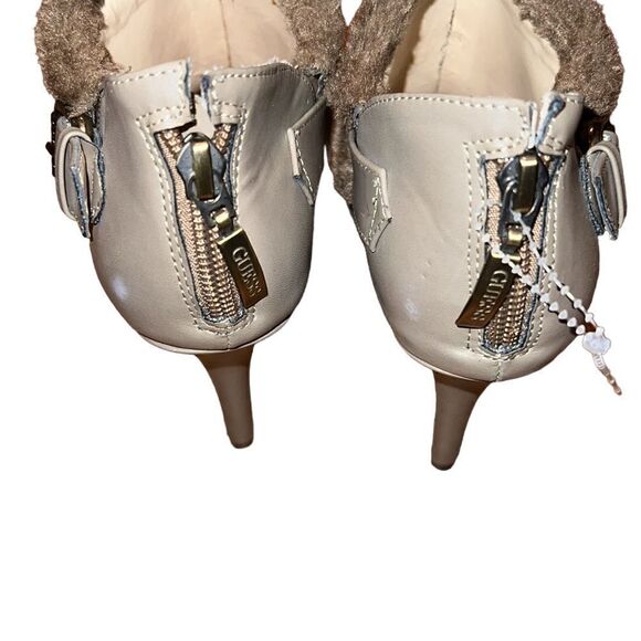 Guess Taupe Heel Booties Size 7.5 - Picture 2 of 5